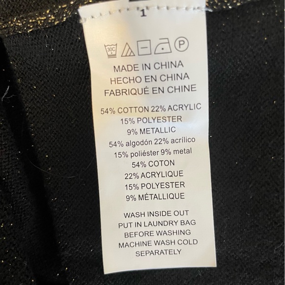 Michael Kors Gold Glitter Grommet Sweater - Picture 6 of 6